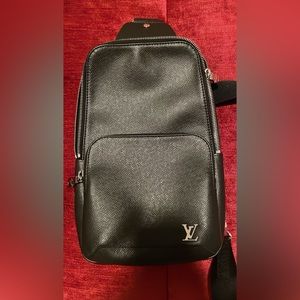 Louis Vuitton Leather Cross Body Sling Bag